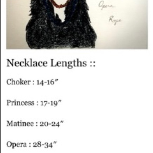 The Lengths We Will Go To :: A Reference to Necklace Lengths for Adults and Kids - Picture 2 of 7